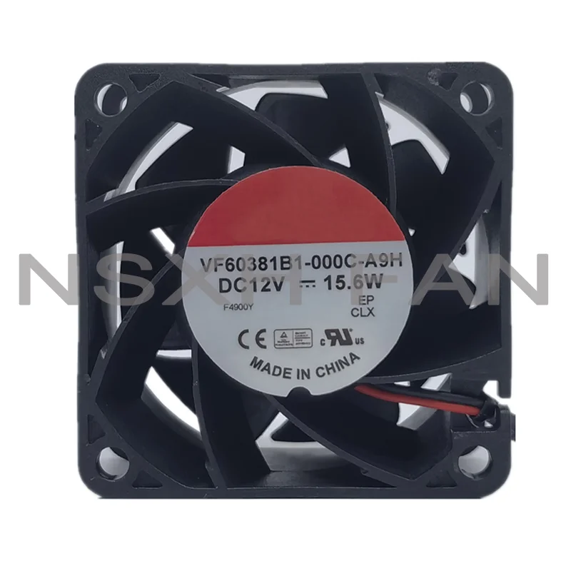 VF60381B1-000C-A9H-ventilador de refrigeración de gran volumen, 12V, 15,6 w, 6038, 6cm, nuevo