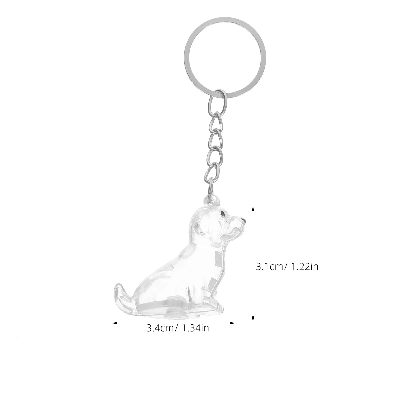2Pcs Transparent Dog Hair Keepsake Box Pet Memorial Keychain Storage Organizer Charm Pet Storage Box Dog Keepsake Memorial