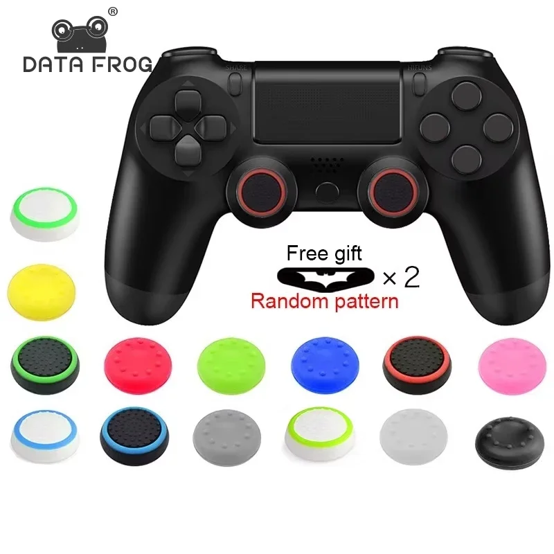 DATA FROG Soft Silicone Thumb Stick Grip Caps for PS5/PS4/PS3/PS2/Xbox - Anti-Slip Analog Joystick Cover Replacement