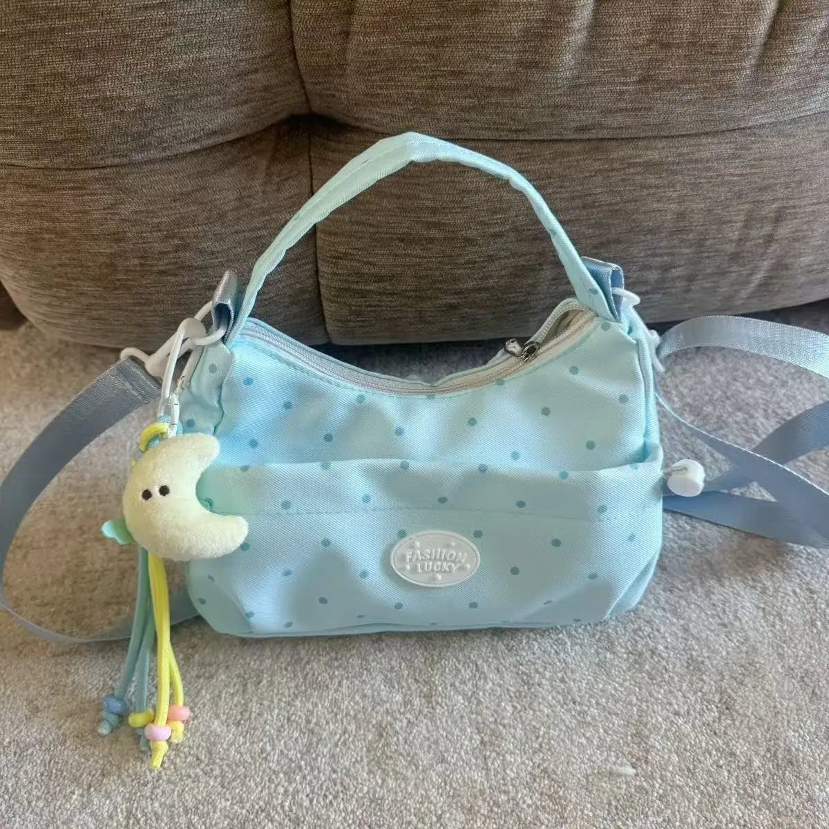 Koreanischer Stil, niedliche, plissierte Nischentasche, leicht, super beliebt, für den Arbeitsweg, Ein-Schulter-Tasche mit Kordelzug, Umhängetasche, Handtasche – Detail 2
