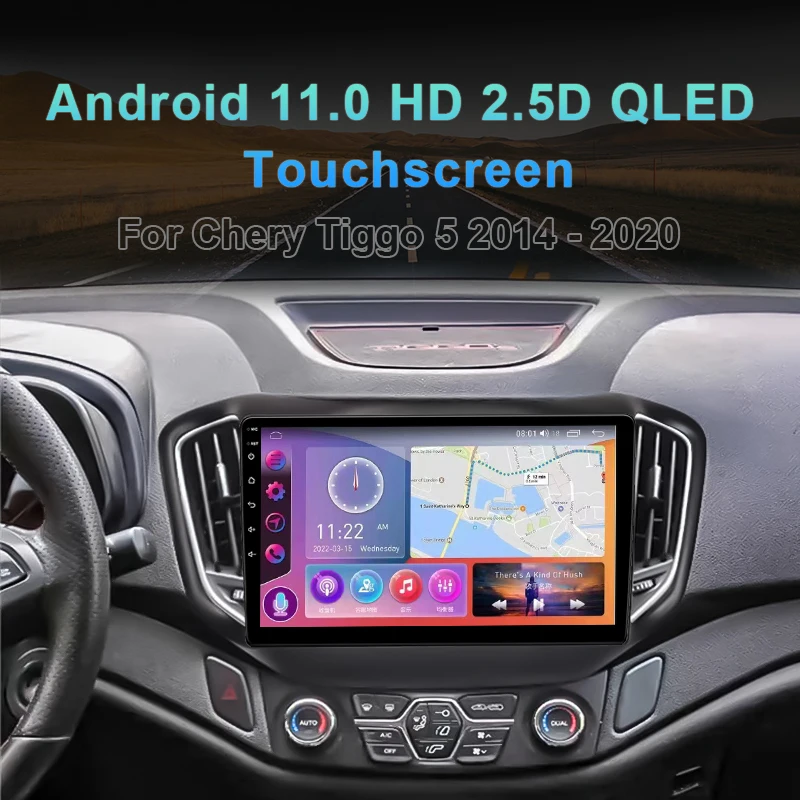 QSZN Android 13 For Chery Tiggo 5 2014-2020 Car Radio Multimedia Video Player Navigation Stereo Carplay GPS WIFI No 2Din 4G DVD