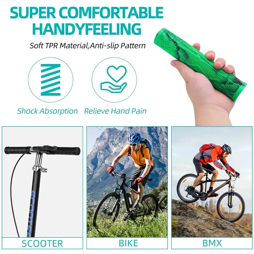 Puños de goma antideslizantes Longneck para manillar de bicicleta - imagen 3