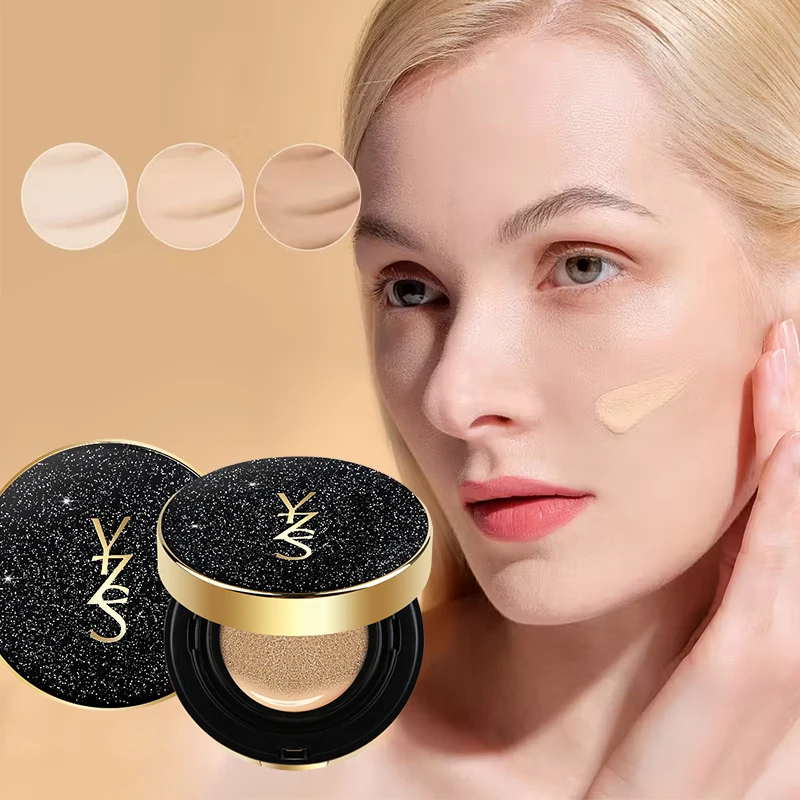 3-Farben-Feuchtigkeits-Concealer, Luftpolster, BB-Creme, leichte feuchtigkeitsspendende Isolationscreme, flüssige Grundierung, natürliches Fixier-Make-up