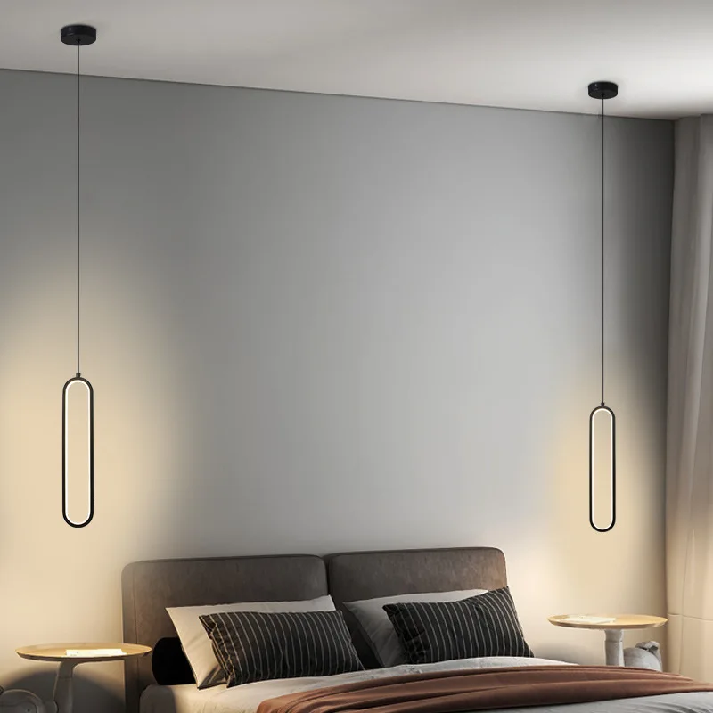 LED Pendant Light Modern Home Decoration Hanging Lamps For Living Room Restaurant Bedroom Bedside Luxurious Gold Black Fixtures