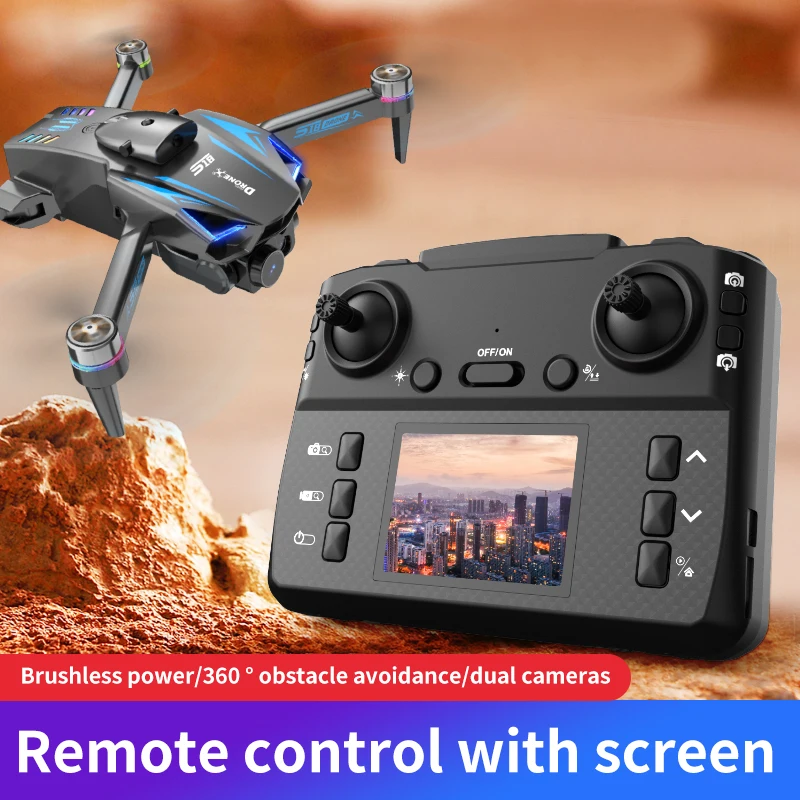 

S18 PRO Mini Drone 8K Profesional FPV Dron with 4k Camera Brushless RC Quadcopter Obstacle Avoidance Aerial Aircraft Helicopters