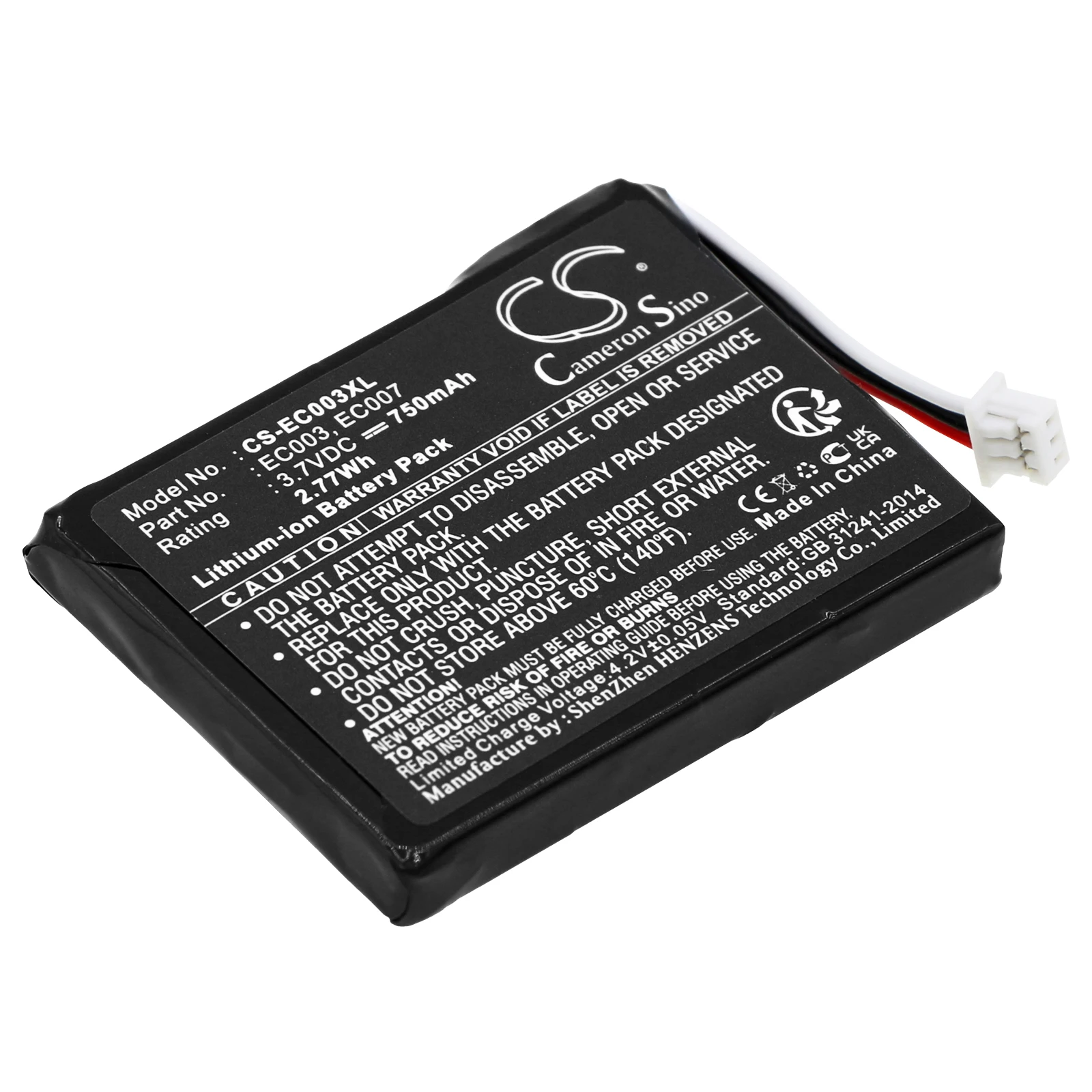 

Li-ion Battery for Apple iPod Mini 4GB, 6GB 3.7V 750mAh Replacement