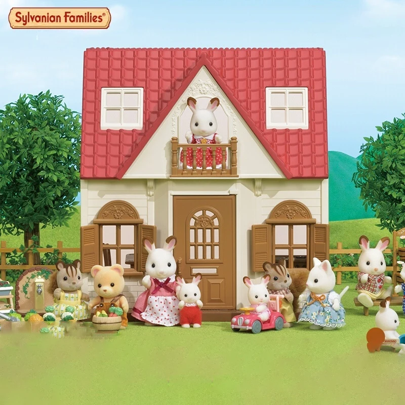 Original genuine product SYLVANIAN FAMILIES Anime Action Figures Sweet Dream Cabin New Edition Set Toys Kids Toy Birthday Gift