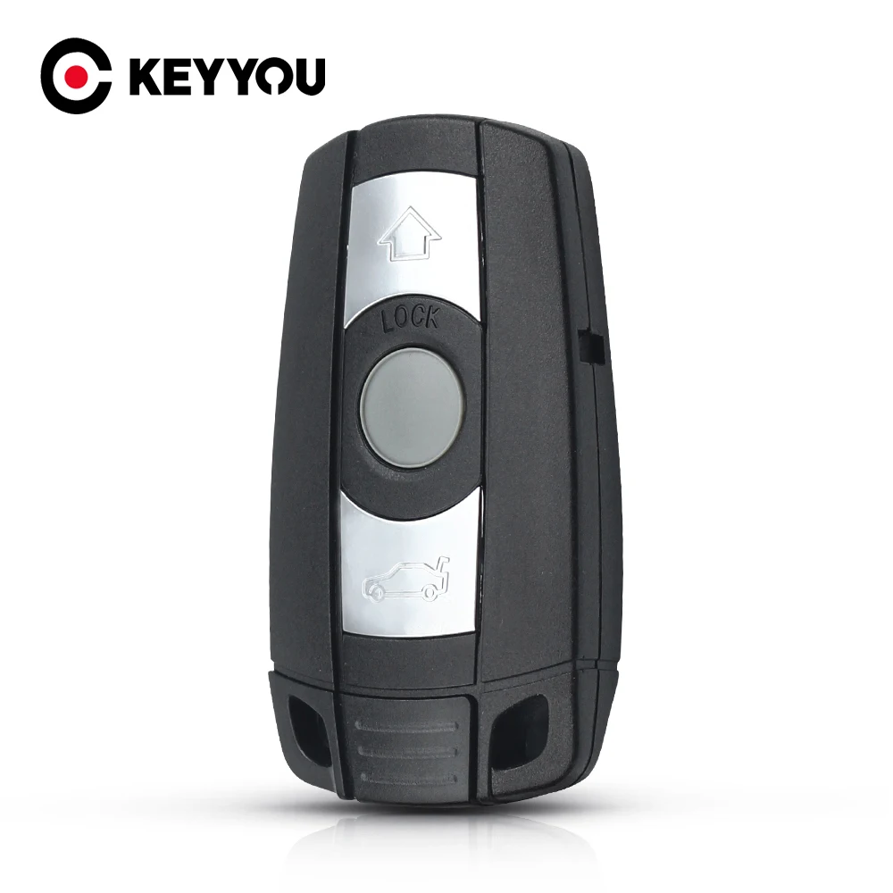 

KEYYOU Smart Car Key Shell For BMW E61 E90 E82 E70 E71 E87 E88 E89 X5 X6 For 1 3 5 6 Series Replace 3 Button Remote Key Case