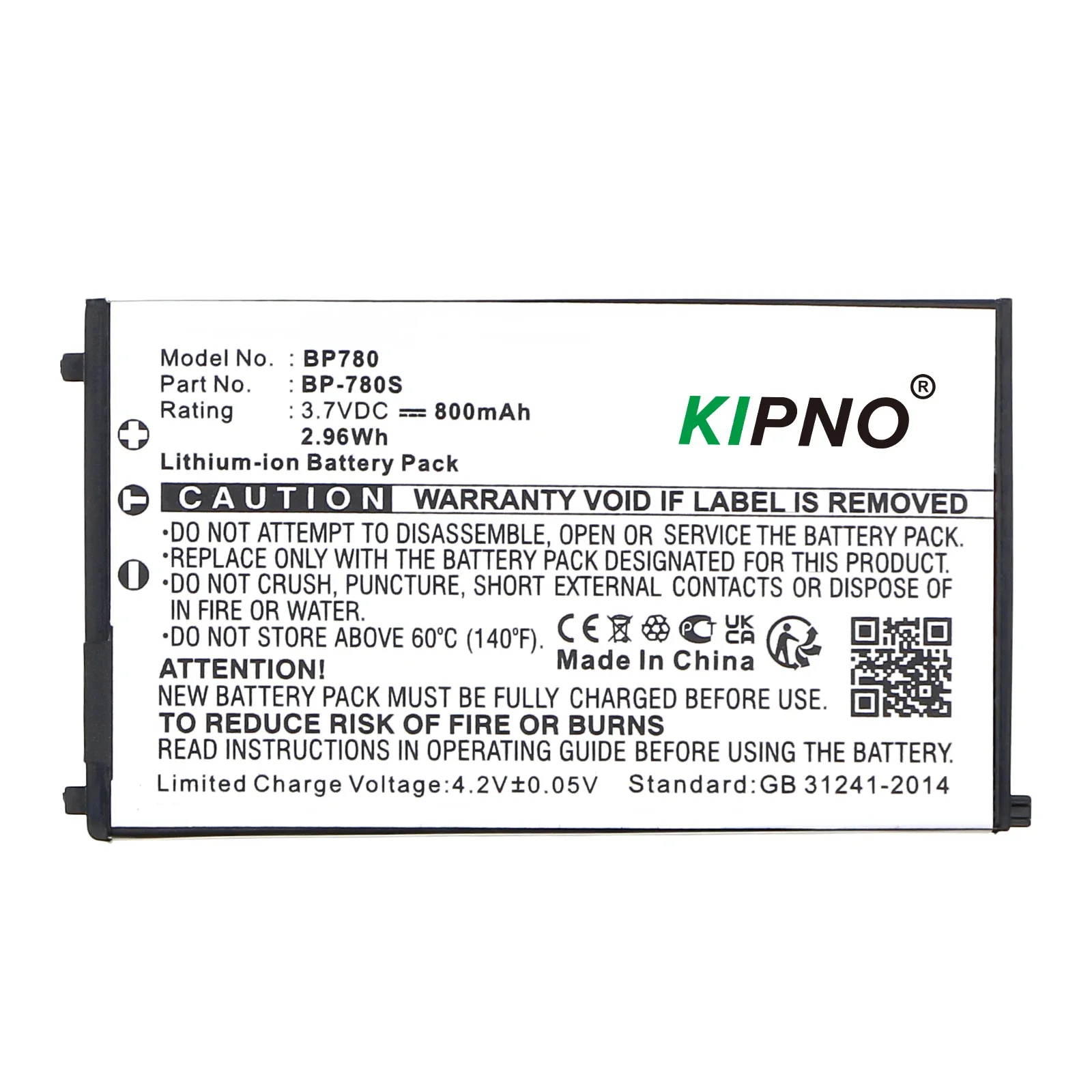 

KIPNO 800mAh 3.7V Camera Battery BP-780S Compatible with Kyocera CONTAX SL300RT Finecam SL300R SL400R CS-BP780