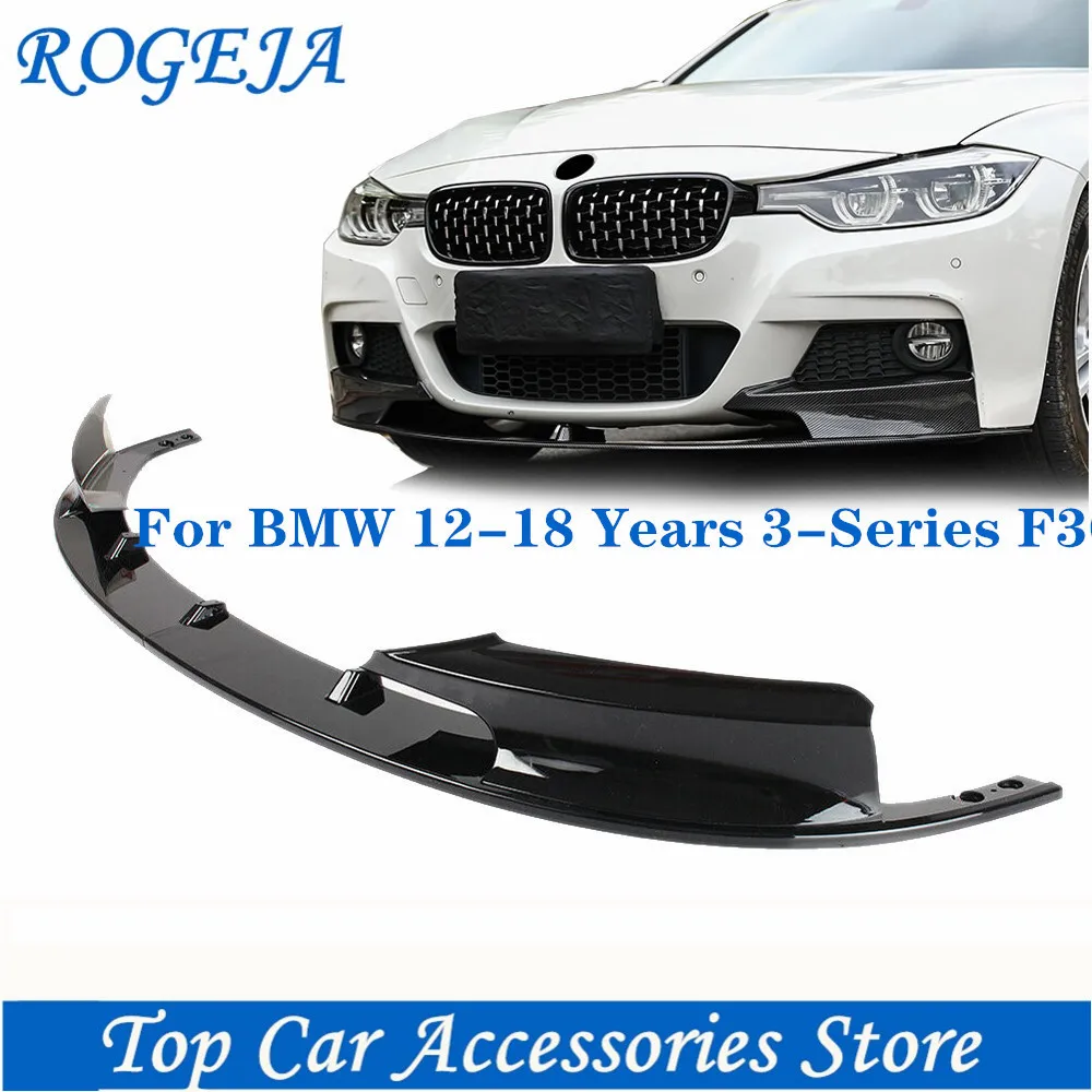 

Front Bumper Lip for BMW F30 3 Series M Style 2012-2018 Cover Only for Sports Version Gloss Black Carbon ABS Car Accessories