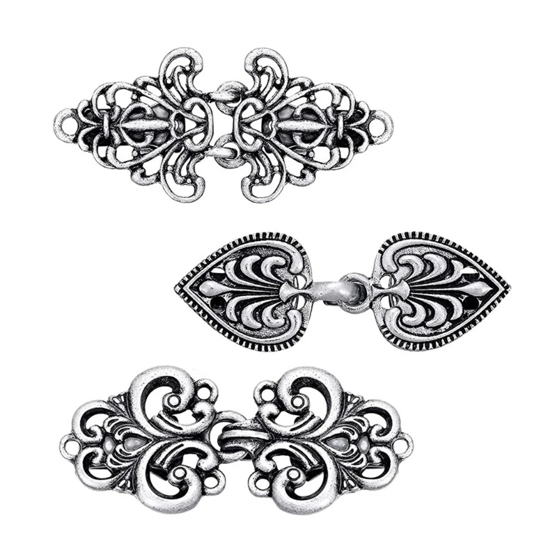 Vintage Cardigan Clip Shawl Collar Clasp Dress Shirt Brooch Clip for Girl Women Dropship
