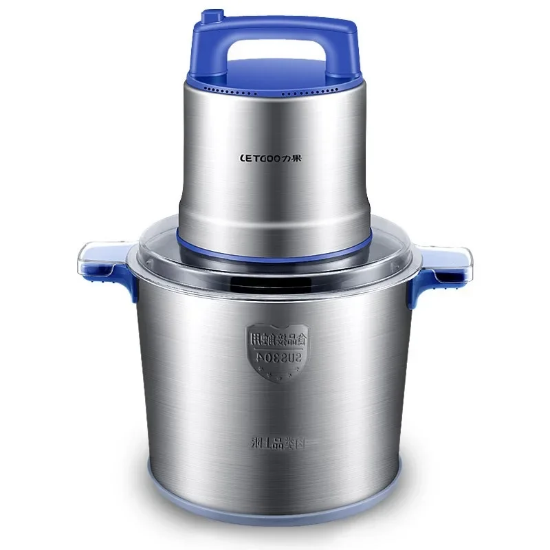 FirmHome Store8L Electric Meat Grinder Commercial Household Electric Stainless Steel Meat Grinder Kitchen Broken Meat Food Proce