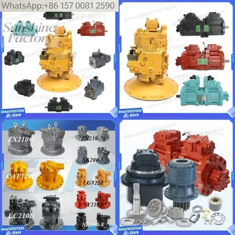 Excavator Parts Swing Motor Final Drive Axial Hydraulic Piston Pump for Bobcat Kawasaki Sauer Kubota