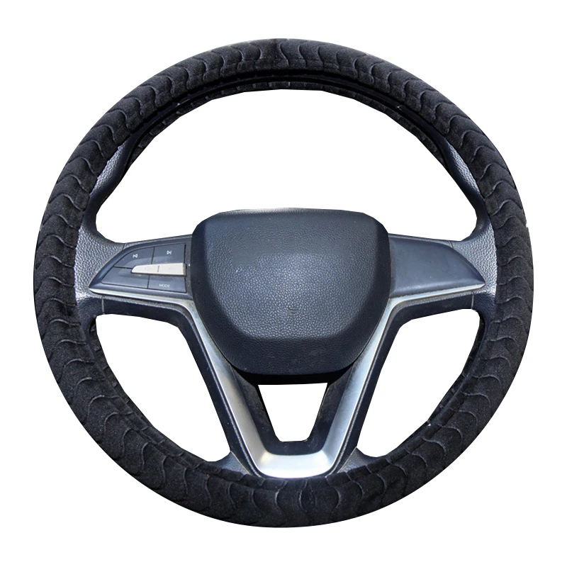 Warm Plush Truck Bus Lorry Auto Steering Wheel Cover 38 40 42 45 47 50 CM for SCANIA Volvo Benz MAN Renault DAF Isuzu Hino TATRA