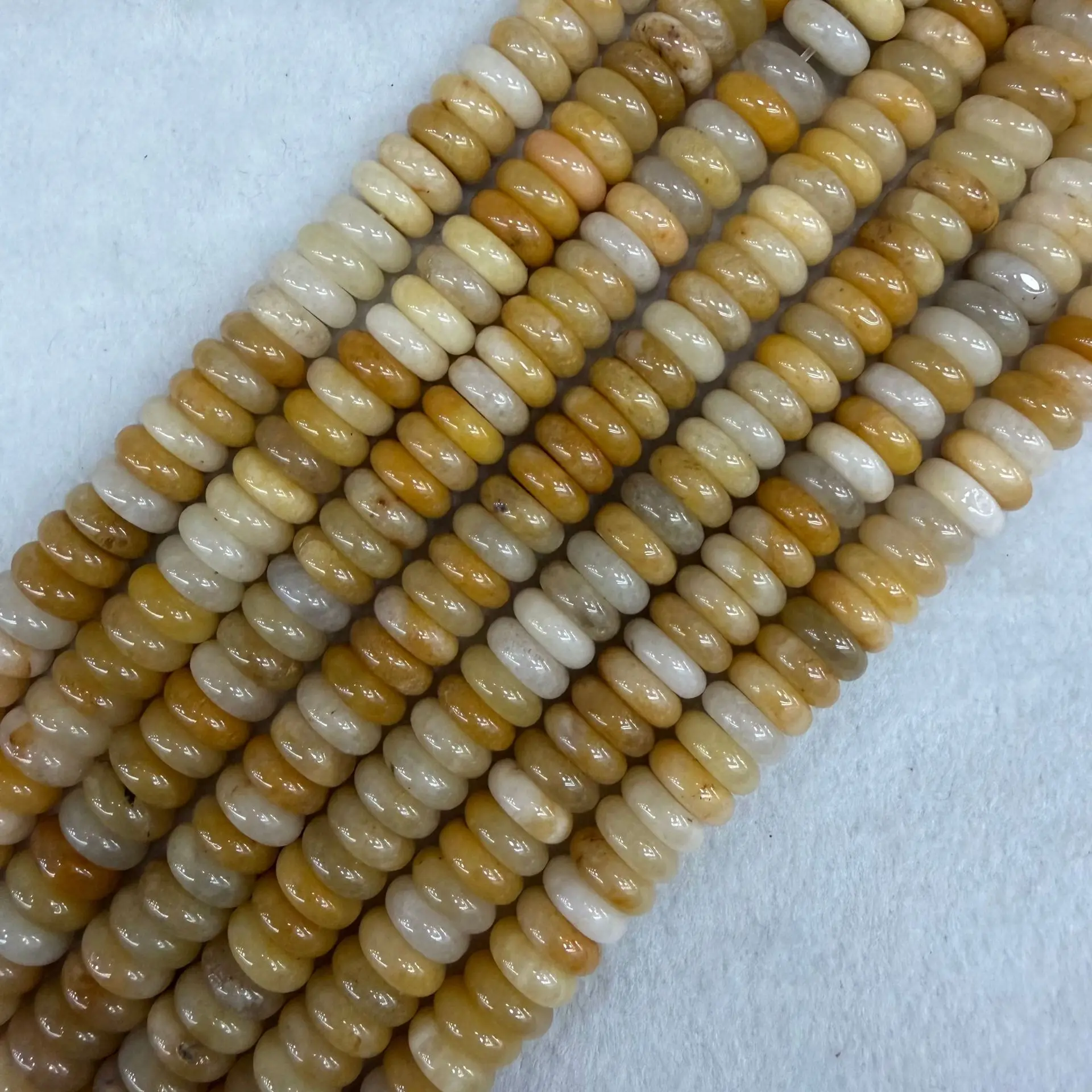 5x10mm Natural Stone Agate Abacus Beads Spacer Beads Beaded Handmade DIY Bracelet Necklace Jewelry Accessories Wholesale
