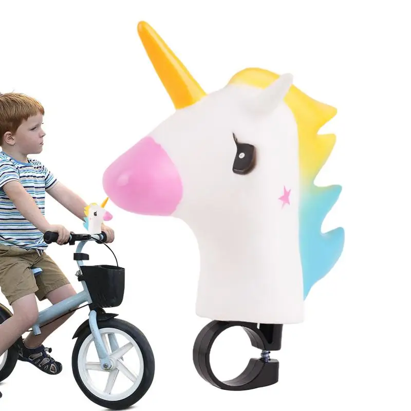 Toddler Bike Bell Cute Horse Bicycle Bells Kids Bicycle Bell Cartoon Style Bike Ringer Bell Bike Bells For Handlebar Loud