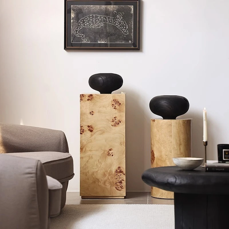 Escultura mesa de madeira pier base árvore tumor madeira retro estilo nanyang mobiliário doméstico loja de roupas femininas