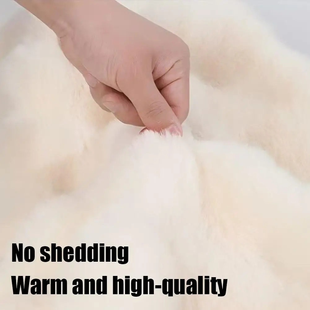 Car Steering Wheel Cover Winter Warm Soft Fluffy Plush Non-Slip Car Steering Wheel Protector Cover Modification