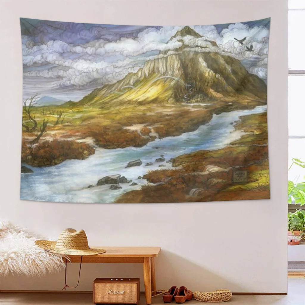 

The Lonely Mountain Tapestry Aesthetic Room Décor Wall Hogar Decorating