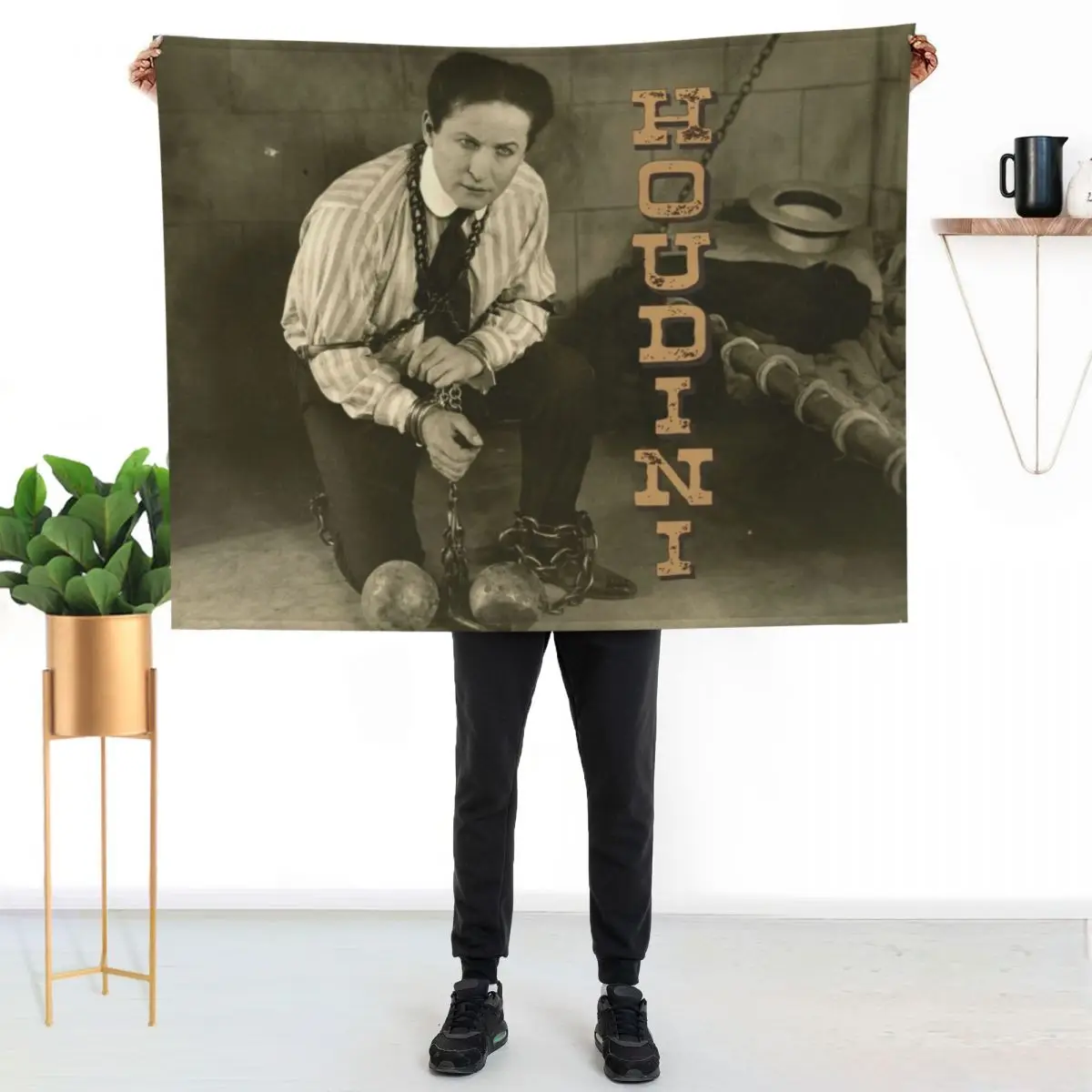 World-famous escape artist - Harry Houdini Throw Blanket sofa bed Baby Softest Comforter Thermals For Travel For Baby Blankets