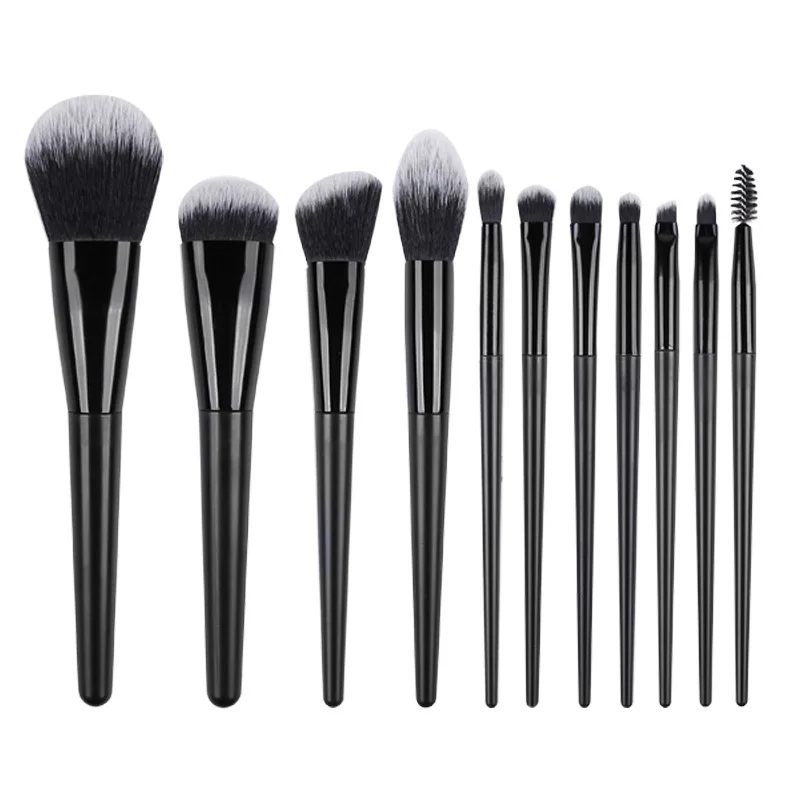 11Pcs Makeup Brush Set Make Up Brush Blush Powder Brush Eye Shadow Highlighter Foundation Brush Cosmetic Beauty Tools