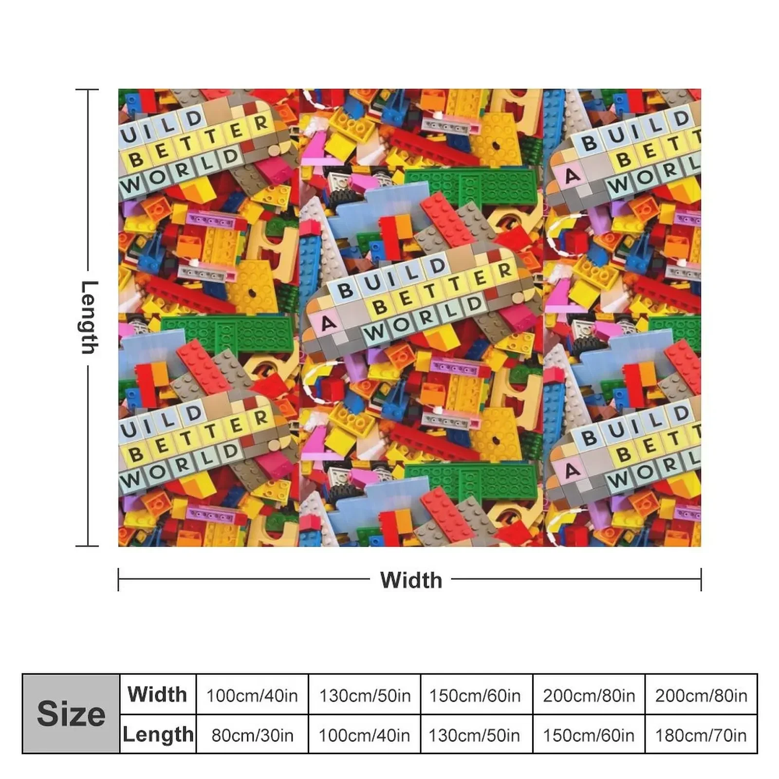 Build a better world Throw Blanket Flannels Quilt Blankets