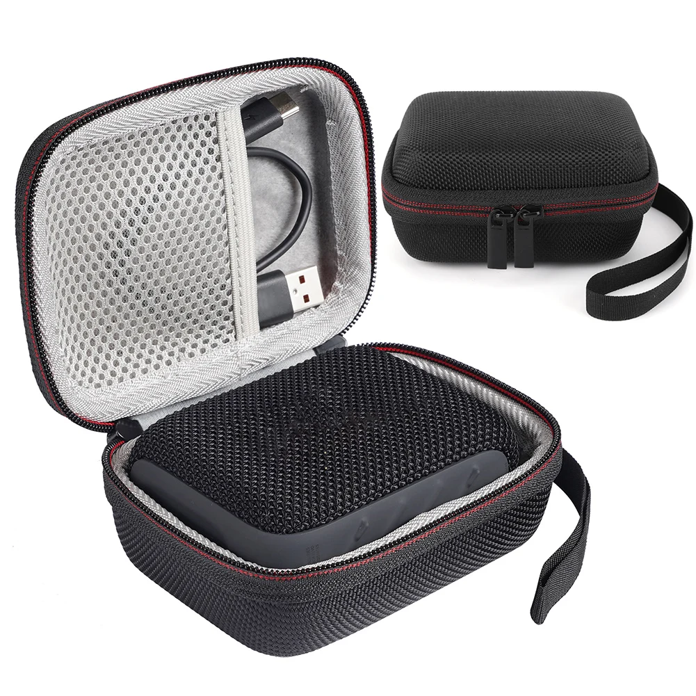 Portable Storage Bag Shockproof Outdoor Travel Carrying Case Hard Shell Storage Bag for JBL Go 4 Bluetooth-Compatible Speaker