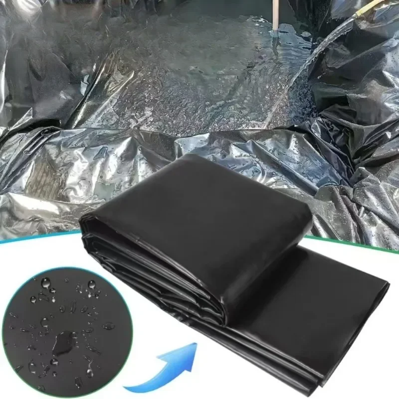 0.2mm Foldable Pond Liner, Small Garden Pool Waterproof Membrane, Heavy Duty PE Anti-seepage Liner