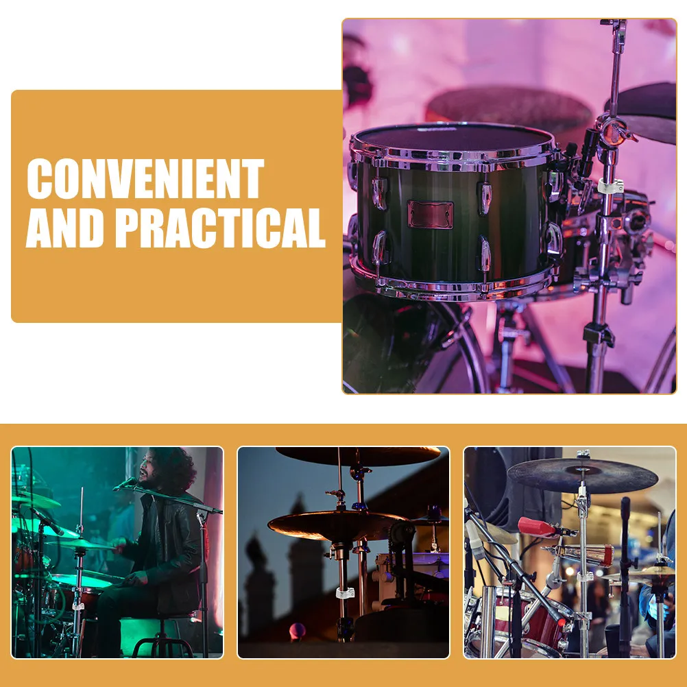 Sturdy Zinc Alloy Drum Clamp Drum Memory Lock Stand Mount Cowbell Bracket Clamp Replacement Cowbell Mount Clip