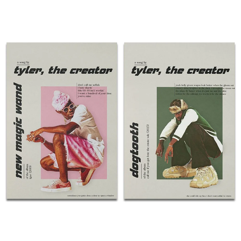 الهيب هوب مغني الراب تايلر-الخالق جديد عصا سحرية ألبوم الموسيقى ملصق ملصقات جدار لوحات ديكور المنزل النوم