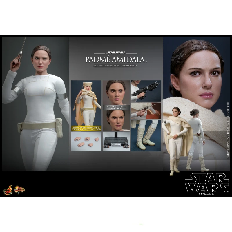 Originele Hottoys Mms678 Star Wars Papmé Amidala 1/6 Animatie Action Figure Speelgoed Geschenkcollectie Hobby