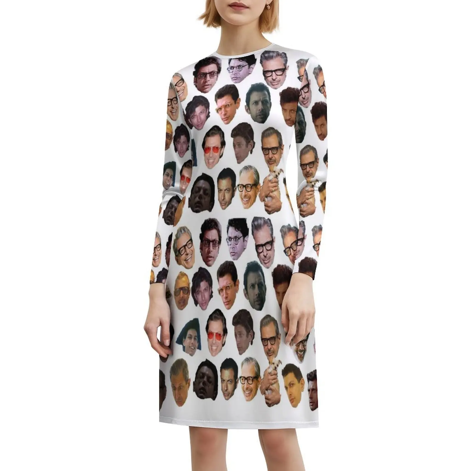 فستان Jeff Goldblum ذو فتحة عنق على شكل قلب أنيق للحفلات الصيفية للنساء فستان سهرة لفندق Jeff Goldblum Day Ragnarok #6