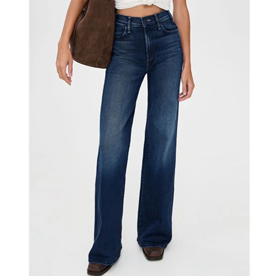 

Maxdutti Quality Women's Jeans Woman Clothes Minimalist Women's 360 Degree Elastic High Waisted Flared Denim Pants For Women