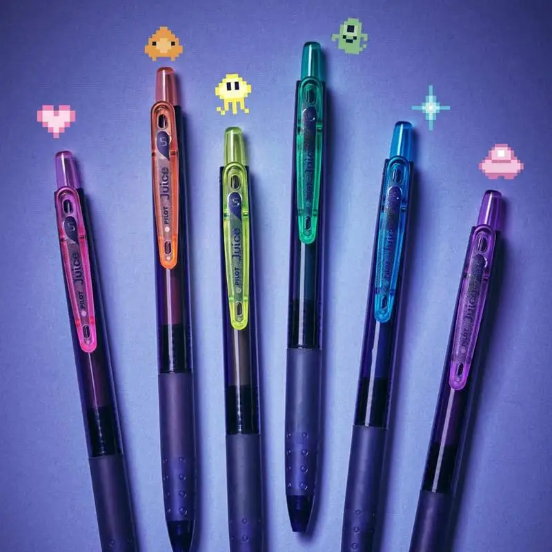 Pilot Juice Neon Color Limit Hand Account Color Gel Pen Press Ball Pen Japanese Stationery