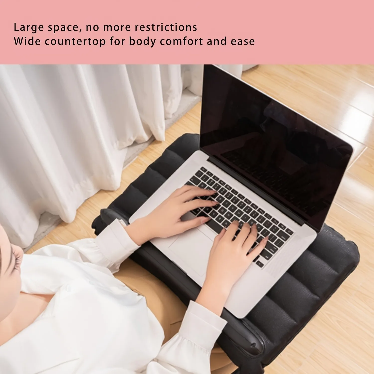 Inflatable Mini Computer Desk for Business Trips Easy to Carry Storage Small Simple Small Portable Computer Desk for Home Use