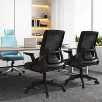 Ergonomic Office Chair with Lumbar Support, Breathable Mesh, Height-Adjustable,Anti-scratch Wheels,Home Workspace Computer Chair