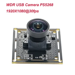 WDR USB Camera Module 1080P 30fps,Wide Dynamic Webcam,For Outdoor Backlight Shoting,PS5268,1920X1080,Drive Free Plug And Play