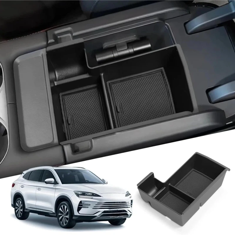 Armlehnen-Aufbewahrungsbox mit Getränkehalter für BYD Seal U Sealion 6 Song Plus Champion Edition 2023 2024 2025 Auto-Innenausstattung – Detail 4