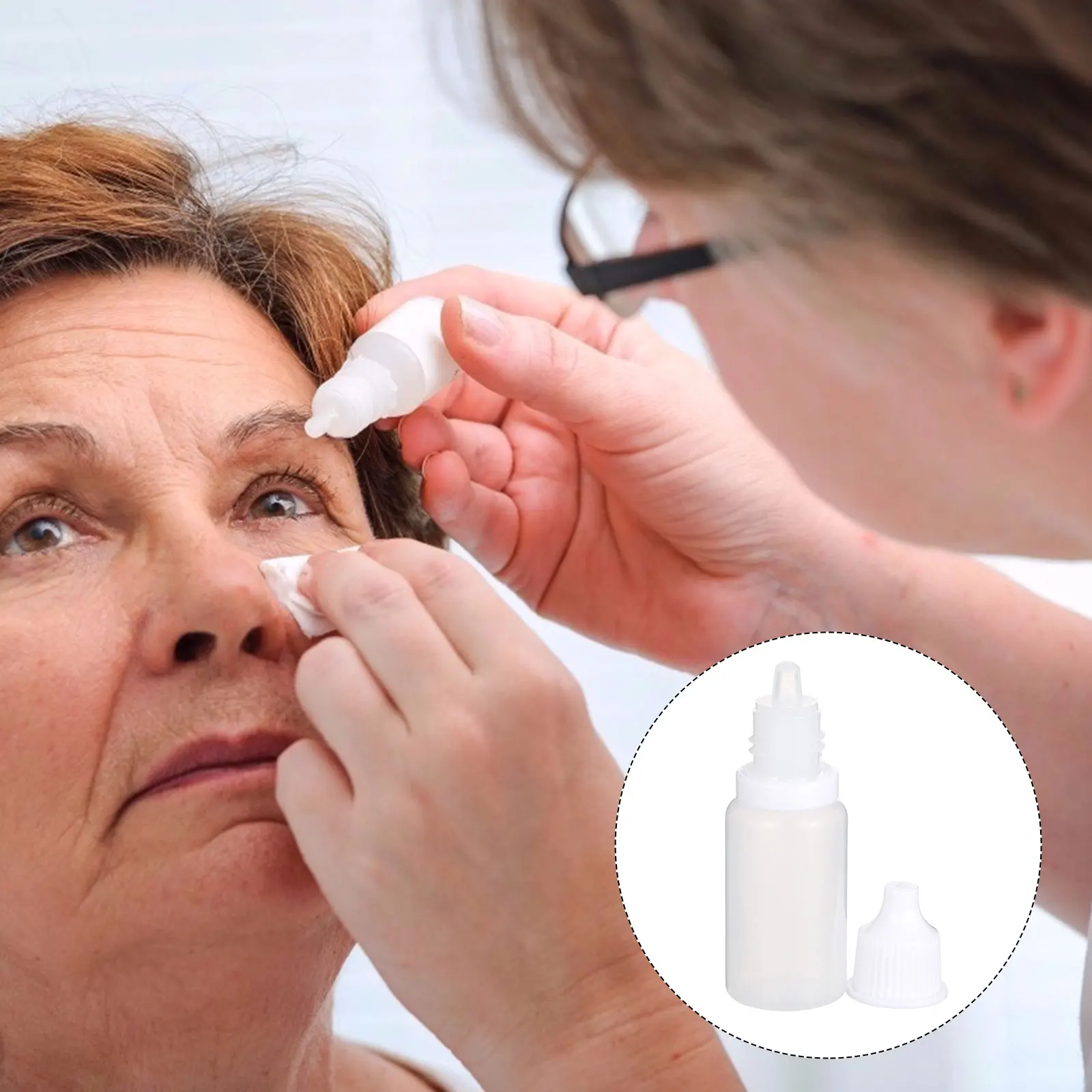 

24 Pcs Eye Drops Bottle Mini Dropper Bottles for Travel Clear Squeeze Size Eyedropper Tool