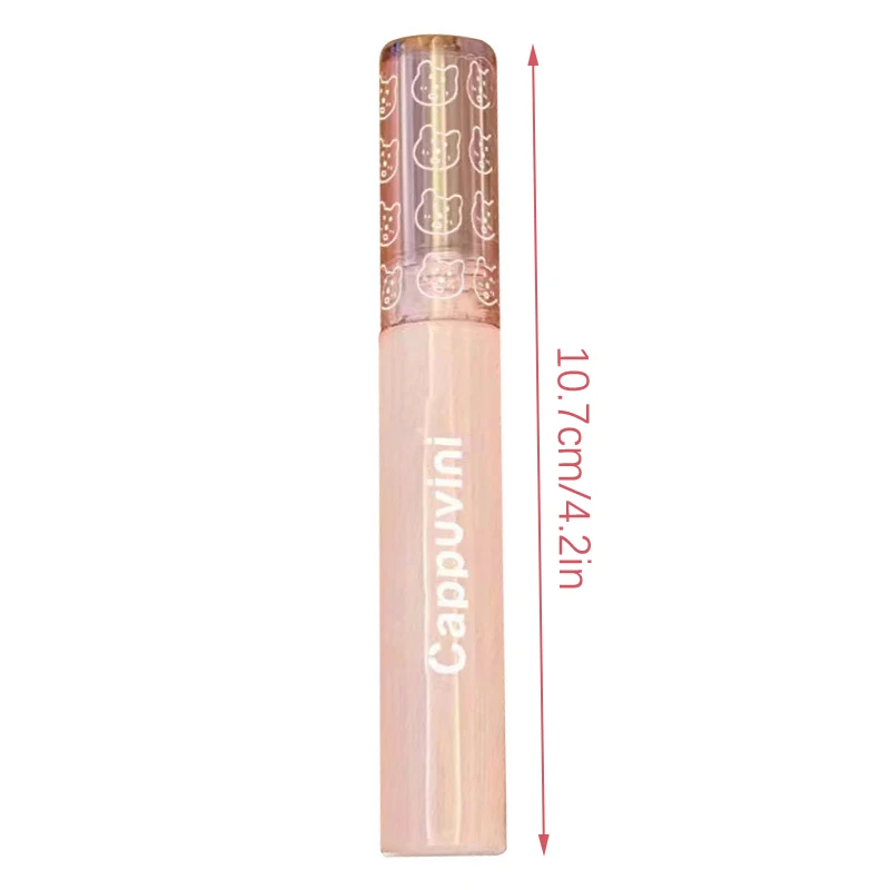 Vidro Transparente Lip Gloss, Espelho Rosa De Cereja, Esmalte De Água, Óleo, Batom Líquido Impermeável, Marrom Nude Tint Claro, Maquiagem