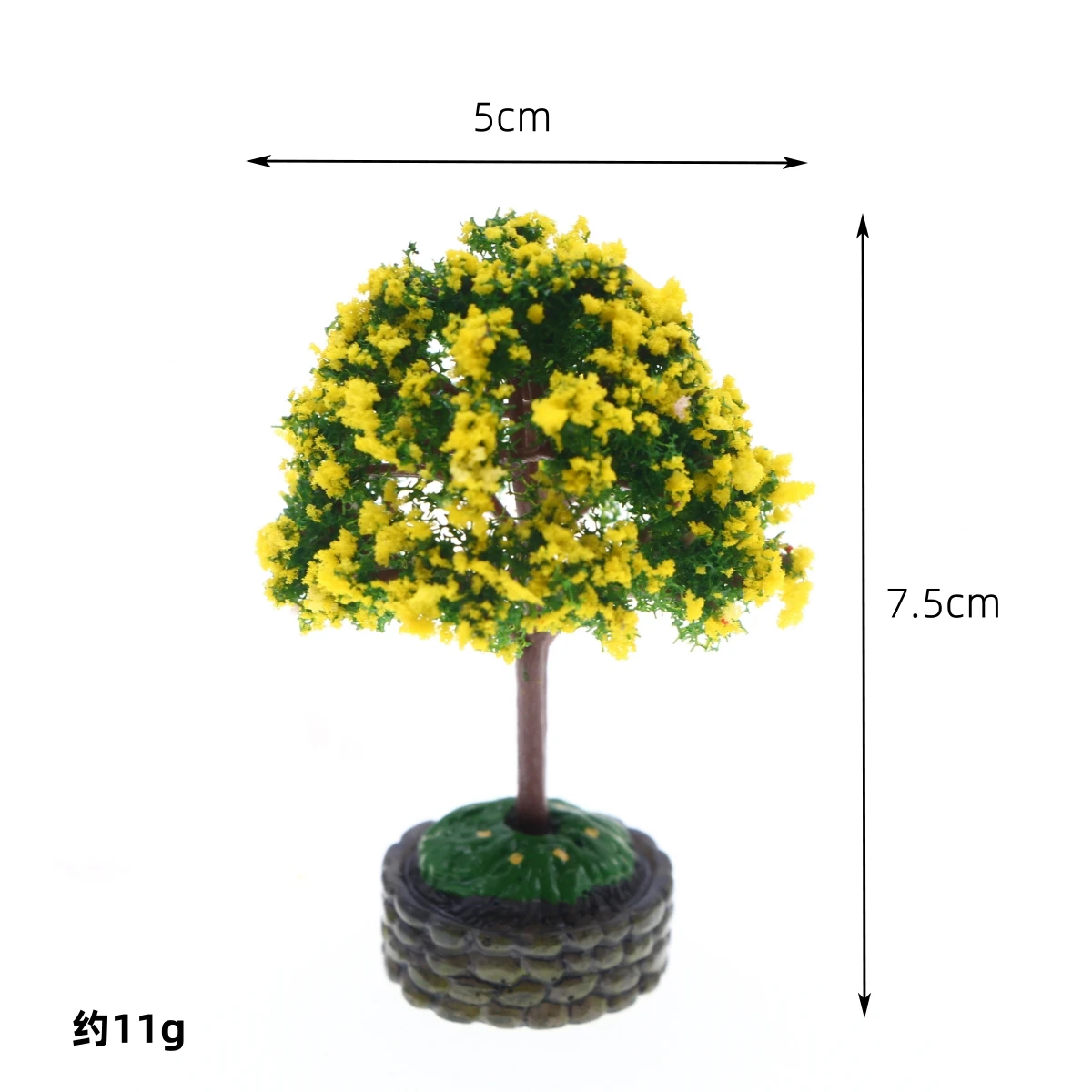 Dollhouse Miniature Flower Tree Model Accessory