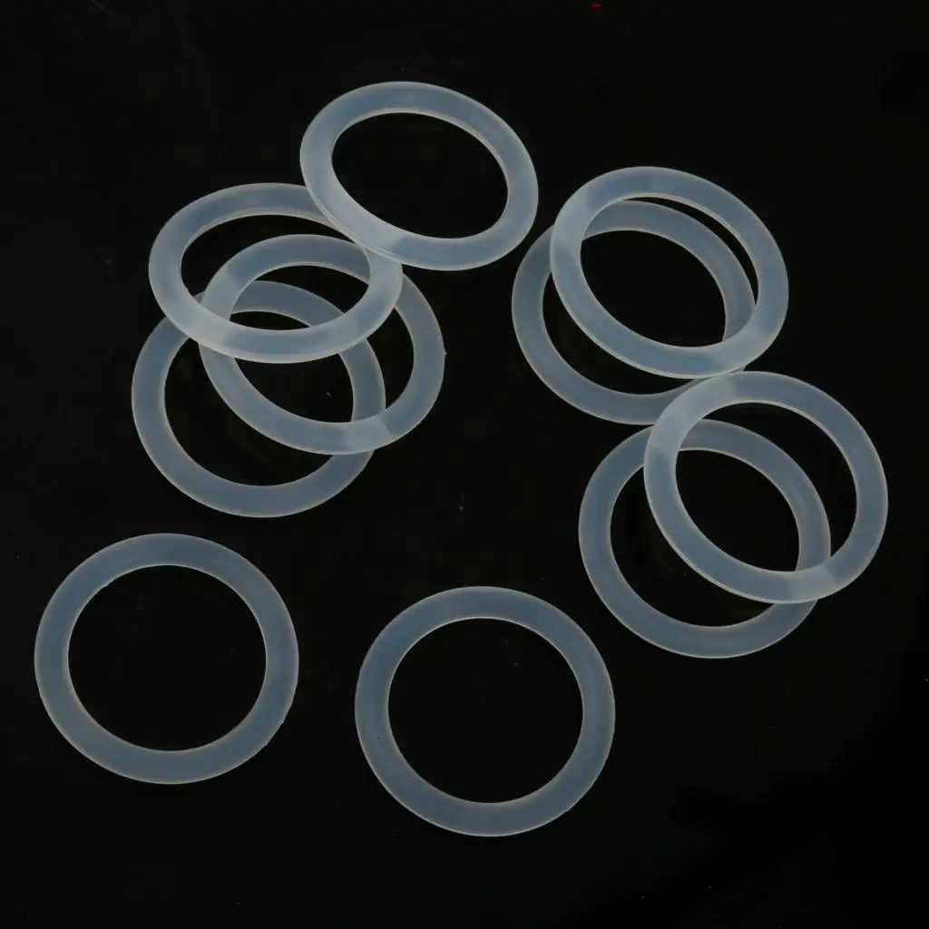 10Pcs Silicone Baby Infant Pacifier Holder Adapter O Ring Dummy Ring Ring for Pacifiers Clear