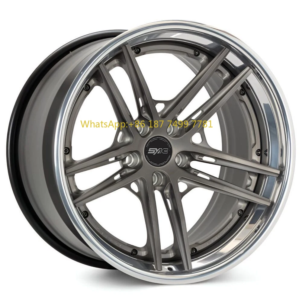 

SAYC Custom 19 20 22 23 24 Forged Aluminum Alloy Wheel Rims 8J 9J ET38 5x114.3 Inch Three Piece Passenger Car Wheel