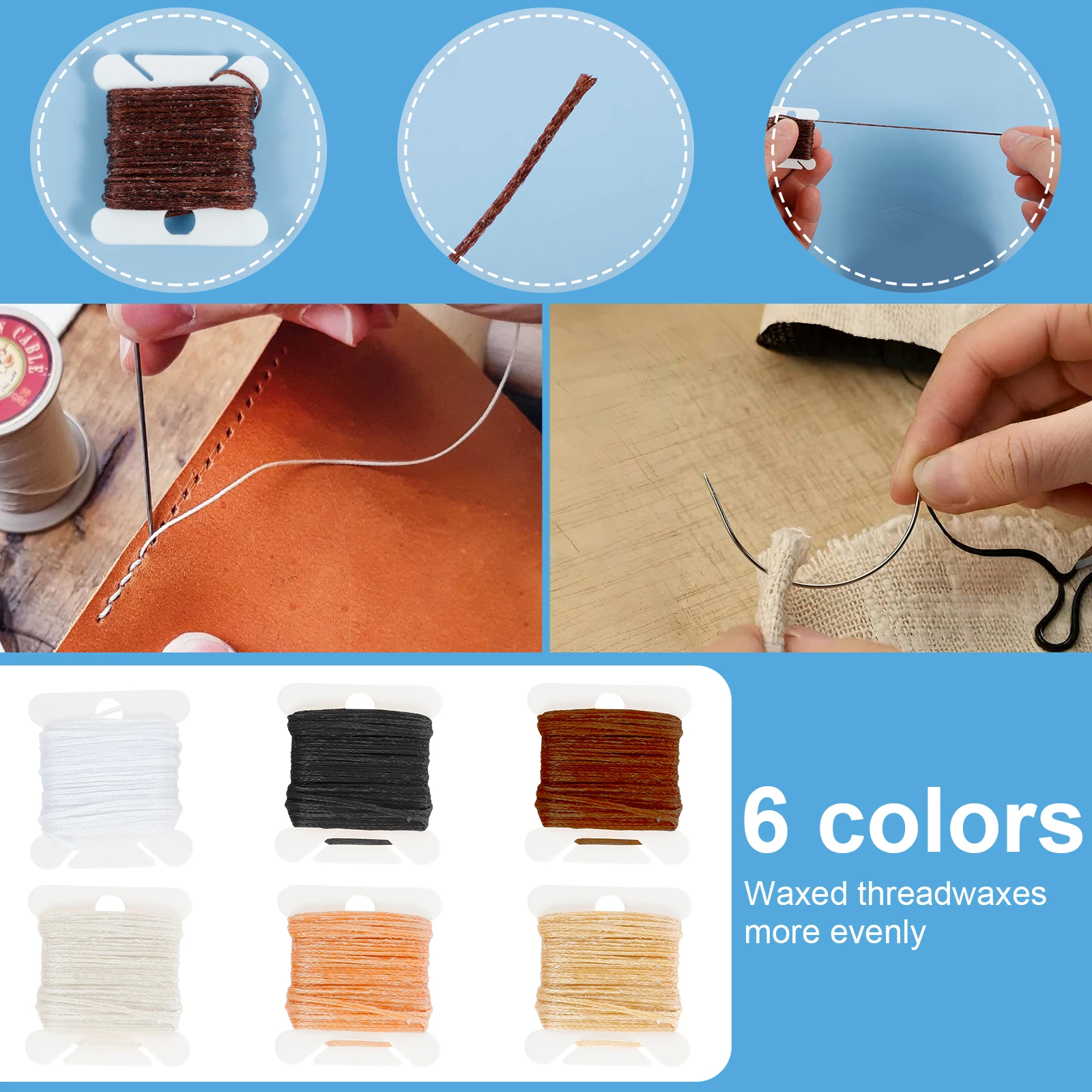 革縫製キット ポータブル革加工ツール ポータブル室内装飾用縫 - Upholstery Leather Work のレビューと価格