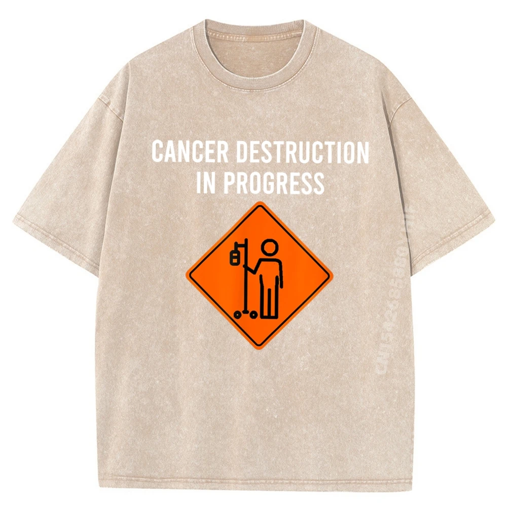 مضحك نكتة الكيماوي يوم تدمير السرطان في التقدم الأبيض تي شيرت الرجال طالب تنفس هدايا رجالي غسلها تي شيرت #2