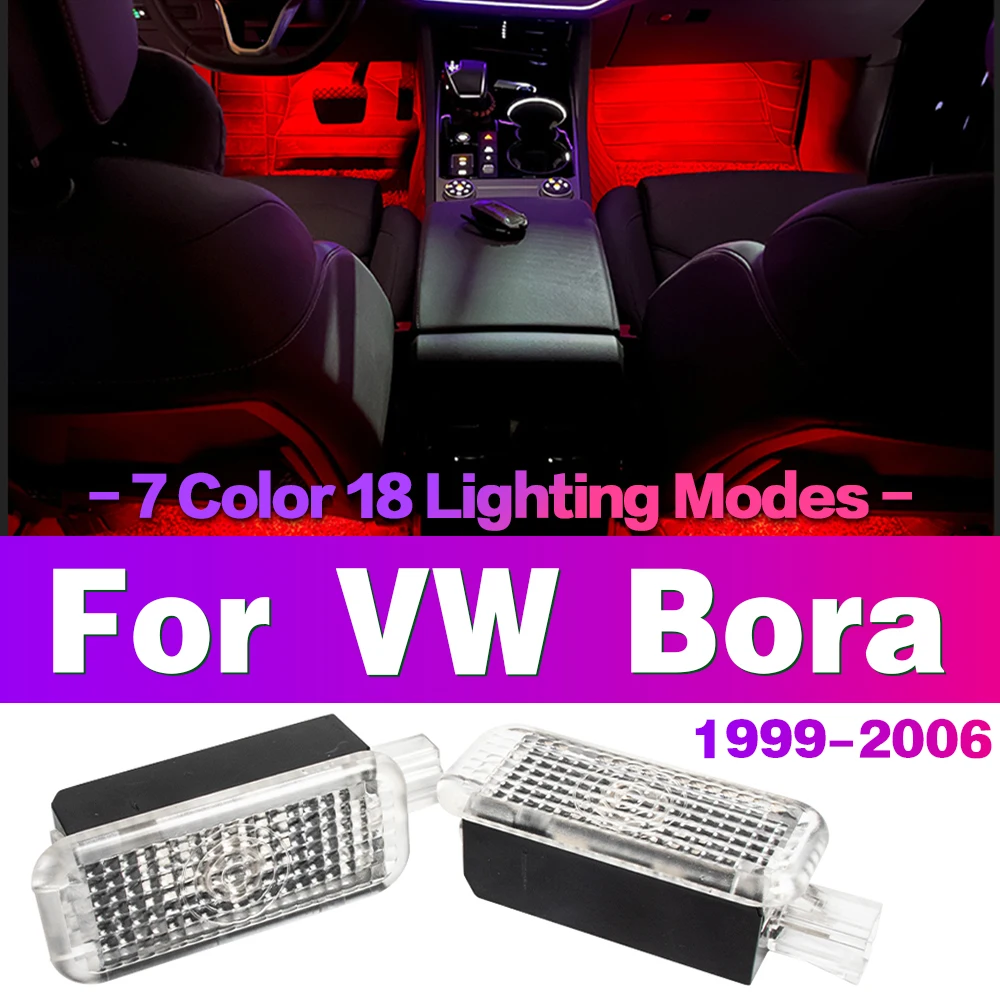 LED Car RGB Atmosphere Lamp Decorative Footwell Light Interior Accessories For VW Bora 1999 2000 2001 2002 2003 2004 2005 2006