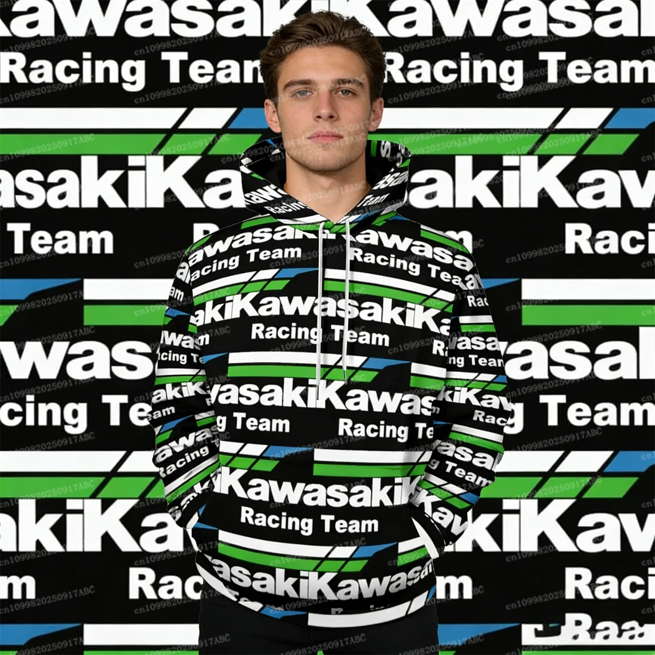 

（Kawasaki ）Motorcycle Men Hoodie 3D Printing Spring Autumn Men Hoodie Women Hoodie Sweatshirt Casual Children Hoodie Coat Hoodie