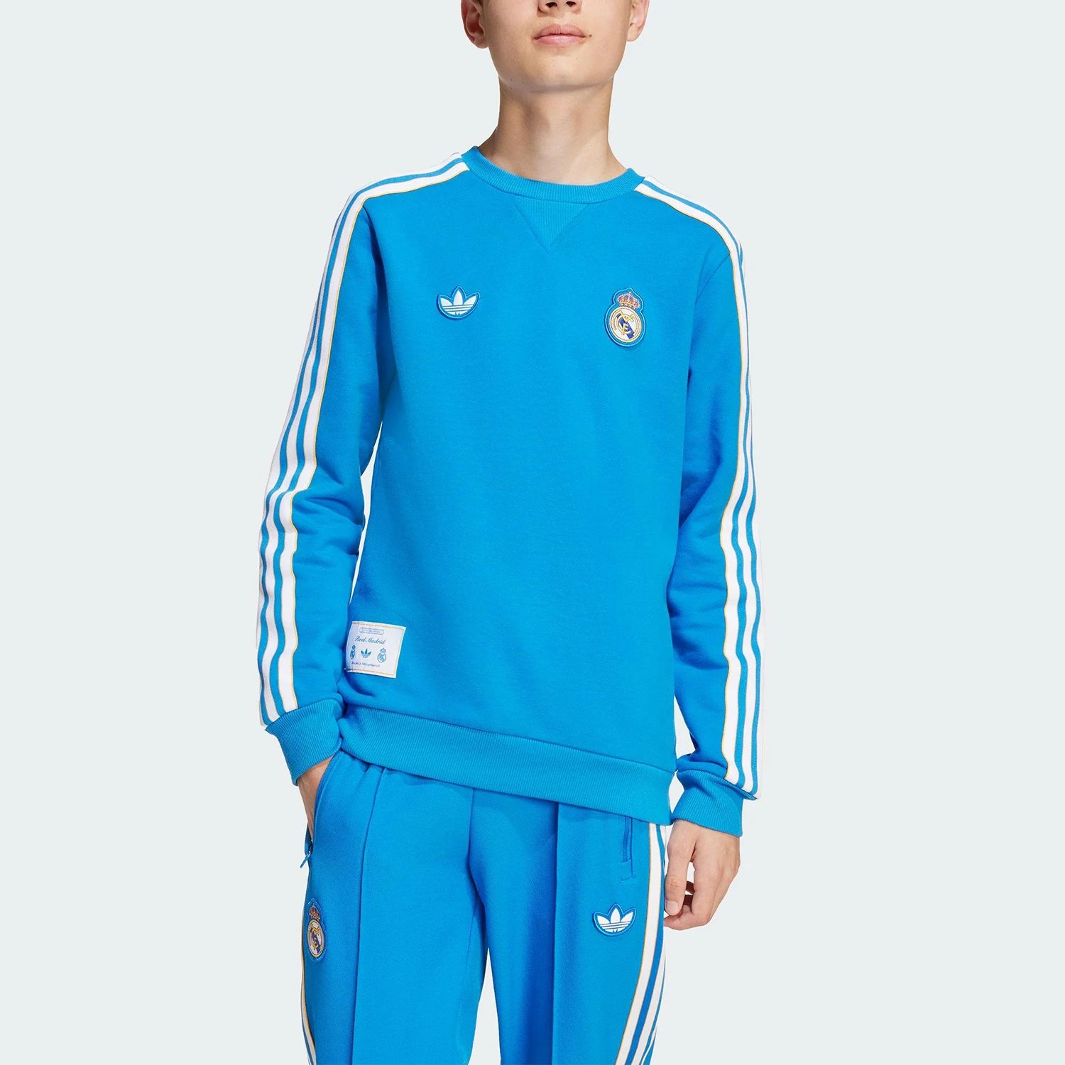

Оригинальная спортивная толстовка Adidas Trefoil Big Kids Soccer Knit Durable Sports Hoodie JY1084