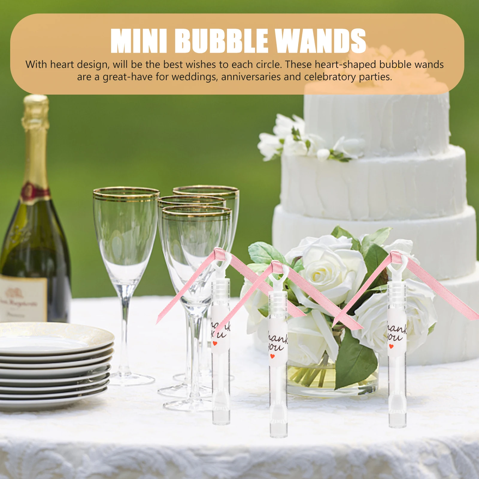 

3 Pcs Love Bubble Bottle Heart Wedding Wands Maker Bottles Mini Bubbles Party Favors The Summer Bulk Small