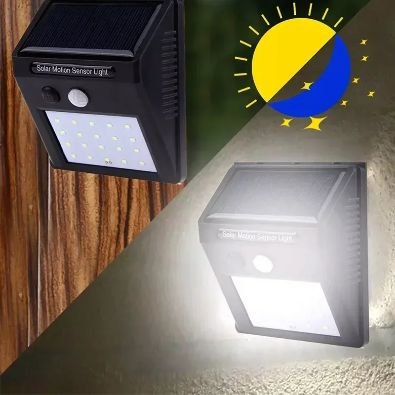 Motion Sensor Solar Light Wall Lamp 30 LED Outdoor Street Lighting Waterproof Hallway light Sunlight Courtyards Garden Decor